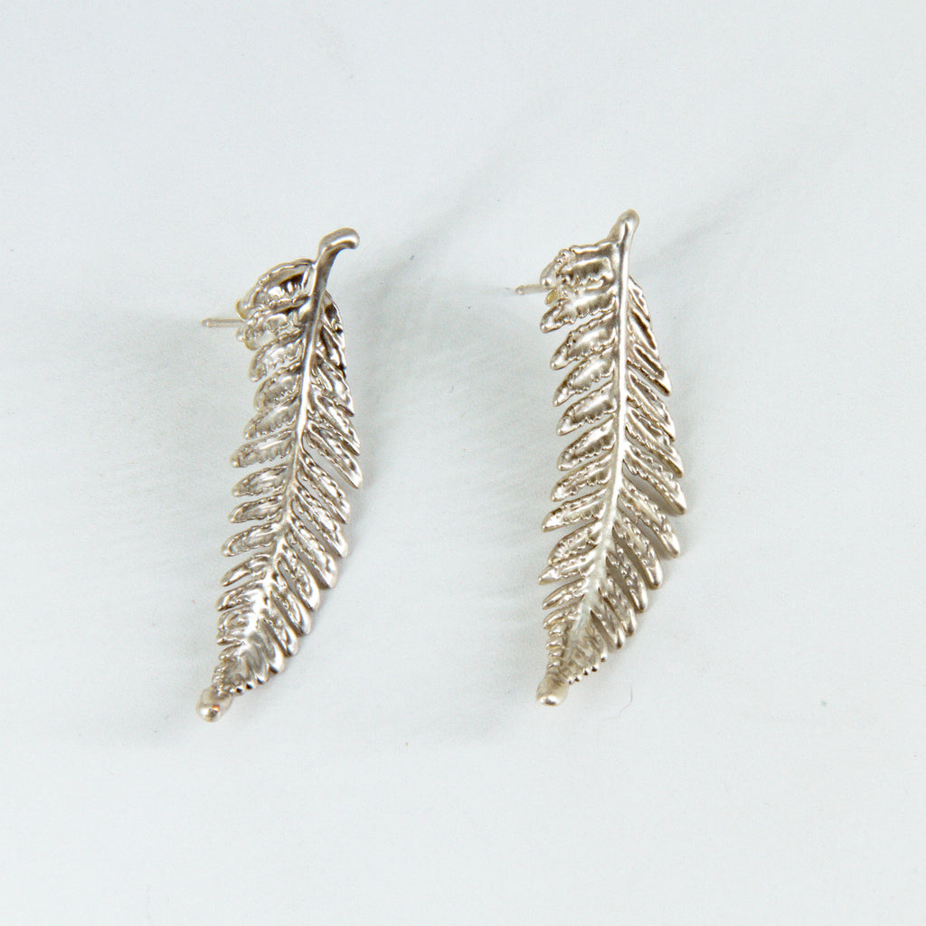 Aros helecho ampe plata