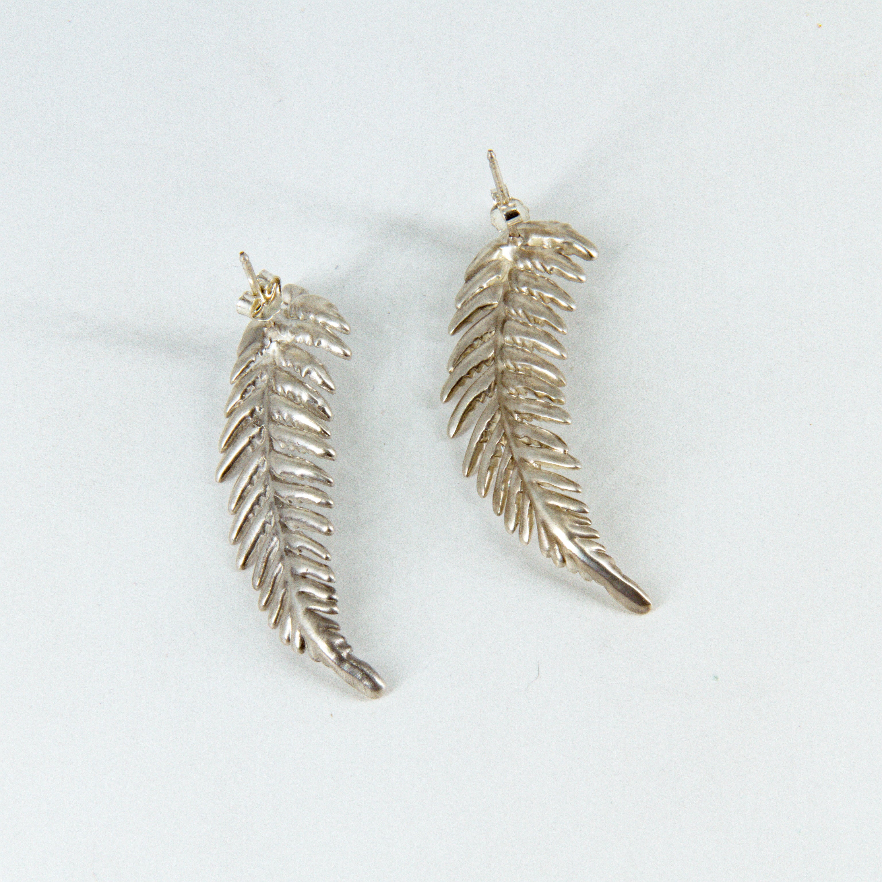 Aros helecho ampe plata