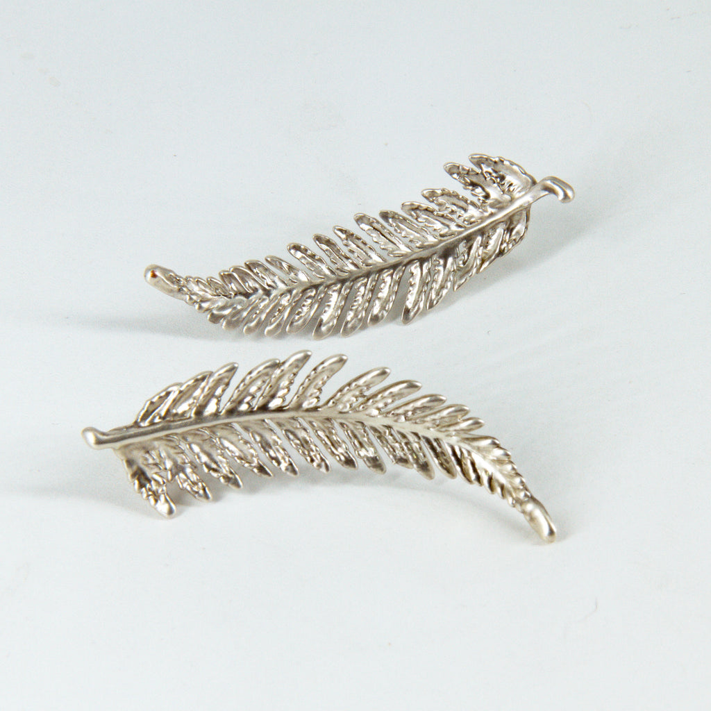 Aros helecho ampe plata