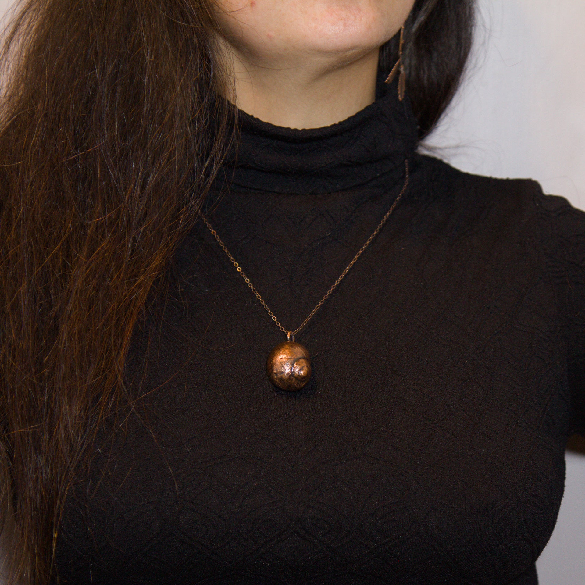 Colgante Caracol cobre